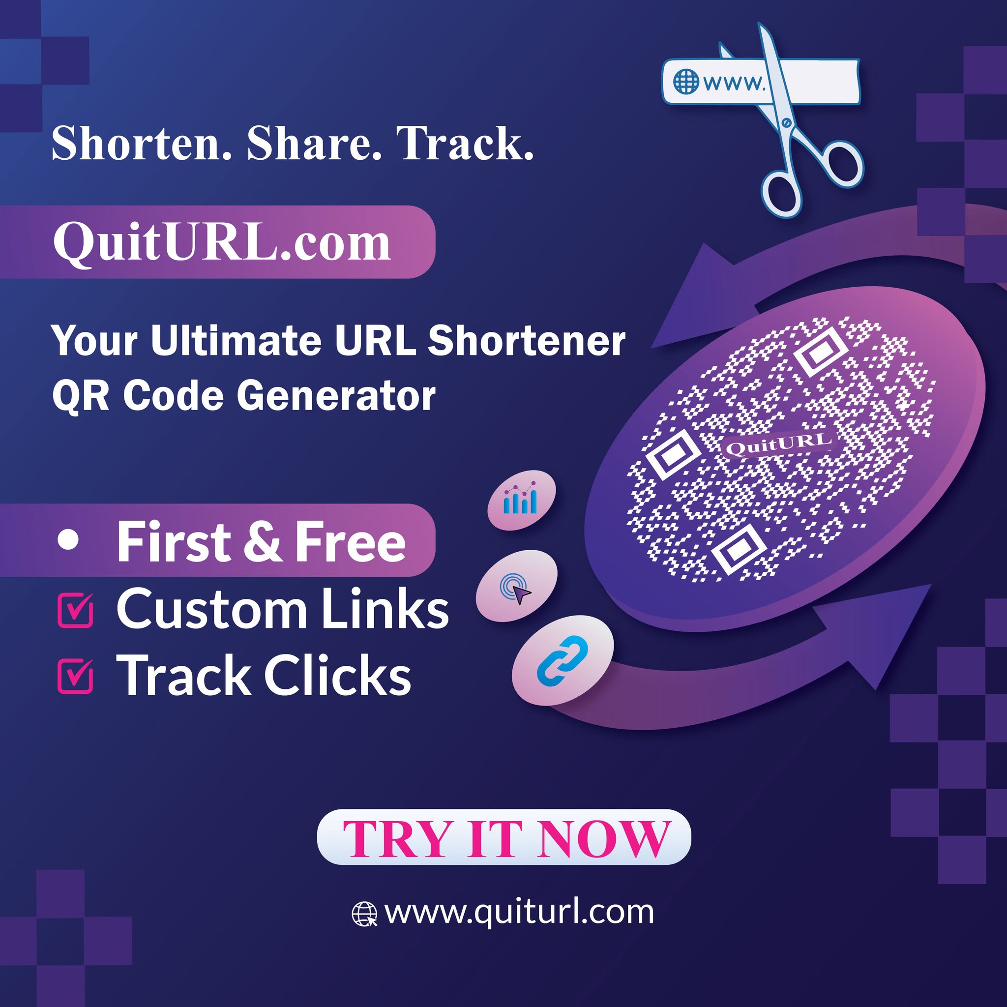 QuitURL.com – The Best URL Shortener & QR Code Generator